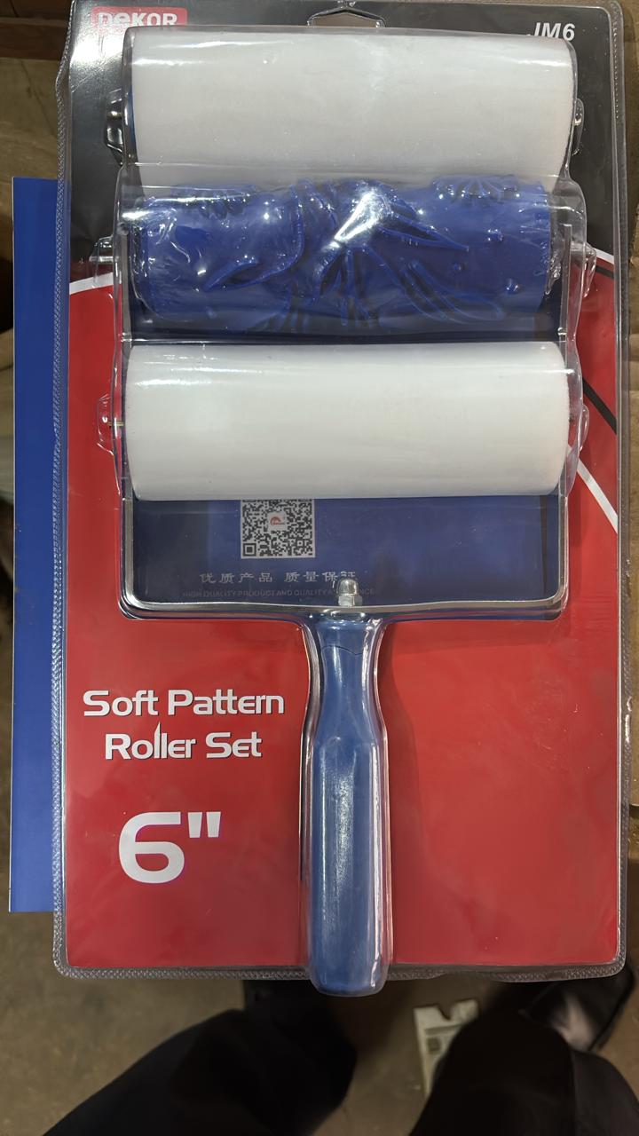 Roller Pattern Set – Paint Roller with Textured Design for Wall Decoration (6 Inch) - Image 3
