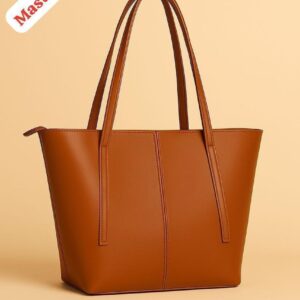 Women’s Leather Tote Bag With Zipper Pocket Master Quality Stylish And Durable Fashion Accessory