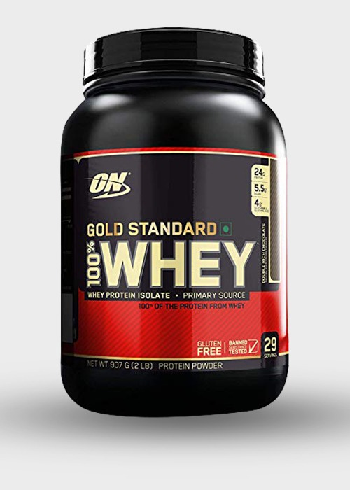 Optimum Nutrition Gold Standard 100 Percent Whey Protein Powder Double Rich Chocolate Flavor 2 Pounds 907g - Image 3