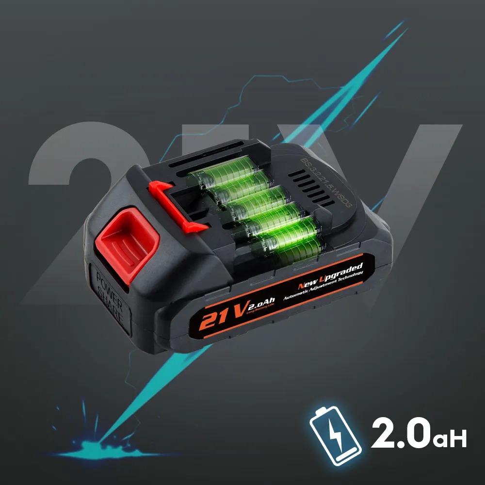 Universal 21V Lithium-Ion Battery Pack for Cordless Power Tools | Rechargeable High-Capacity Battery