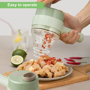 Electric Handheld Vegetable Cutter Slicer Multifunctional Food Chopper Compact Durable And Easy To Use Kitchen Tool