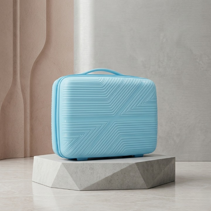 Premium High-Quality Beauty Box – Hard Shell Makeup Case with Modern X-Design
