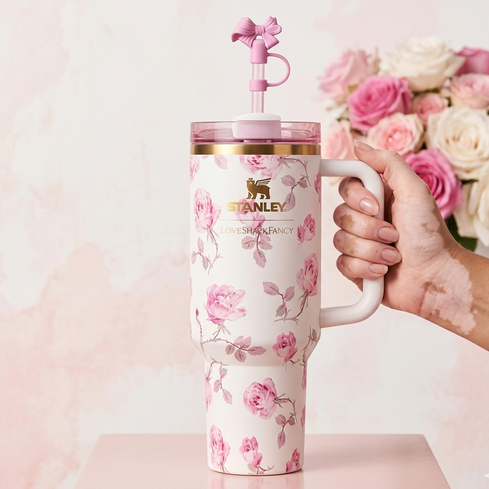 40 Oz Stanley X Coquette Tumbler Providing Durable Quality Comfortable Use Everyday Hydration Support - 1.18 Liter - Image 4