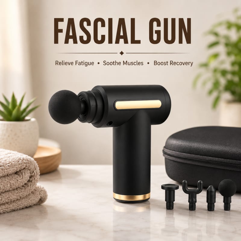 Massage Gun 5 In 1 Multifunctional Electric Full Body Massage Equipment Set - 6 Speeds With 4 Massage Heads For Deep Tissue Relief And Relaxation (Random Color)