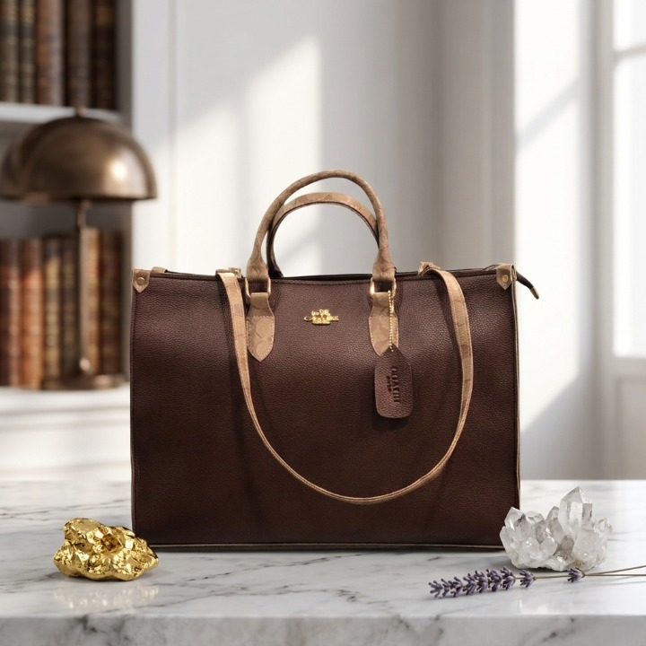 High Quality Coach Tote Bag 16x11 Inches Elegant Designer Handbag - Image 3