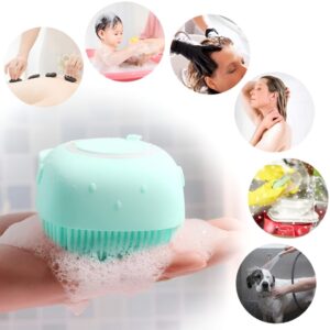 Combo Deal Of Silicone Back Scrubber And Silicone Bath Brush - Soft Body Exfoliating Shower Tools For Effective Cleaning And Skin Massage