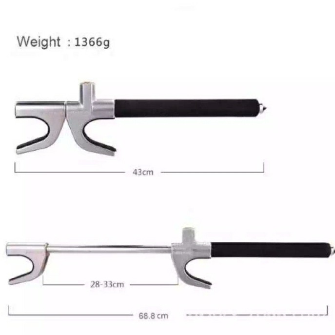 Anti Theft X1 Twin Hooks Car Truck Van Steering Wheel Lock - Image 2