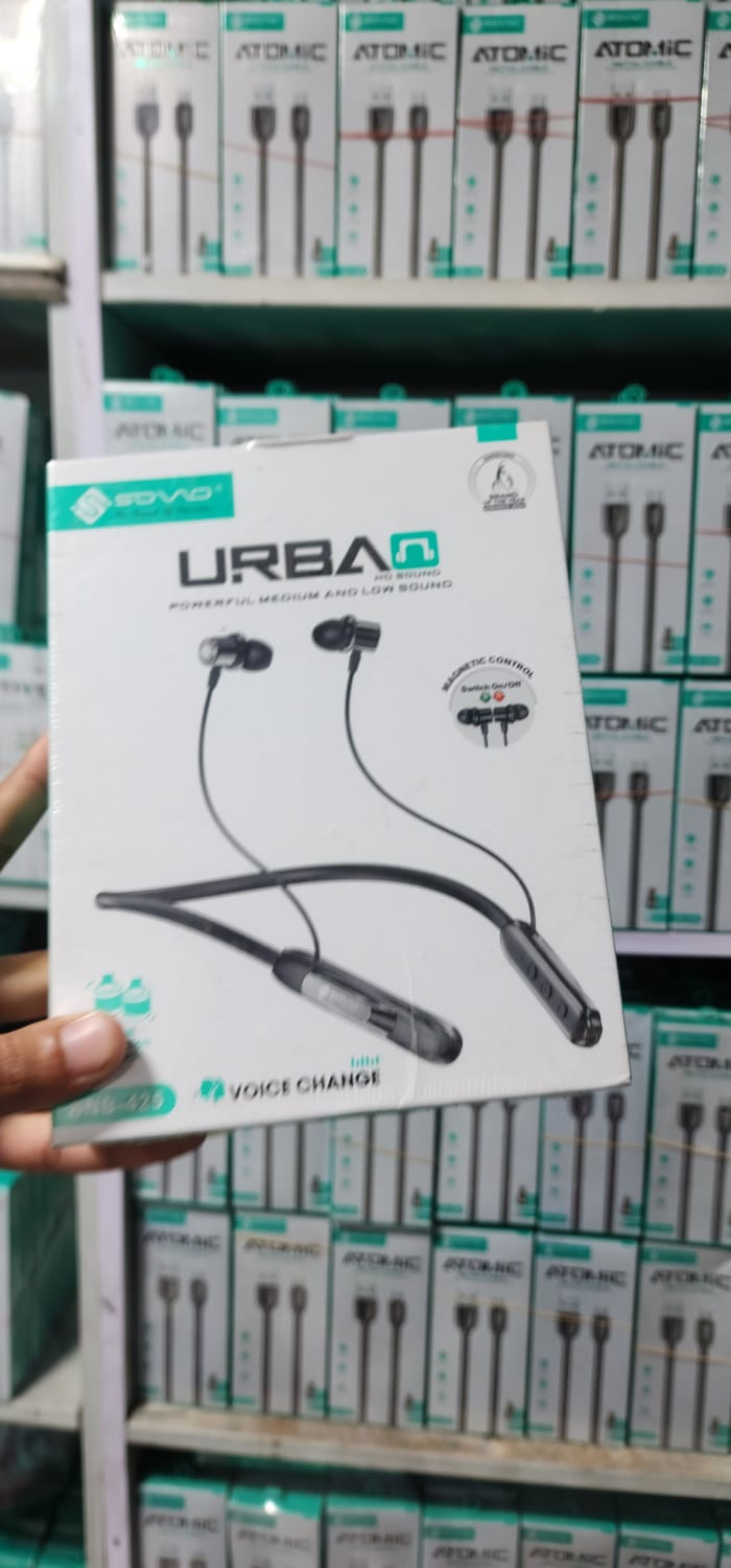SOVO URBAN SNB-425 MAGNETIC TOUCH NECKBAND Sovo SNB-425 Neckband | HD Sound | 60H Battery | Magnetic Control | Voice Change | V5.3 Bluetooth - Image 4