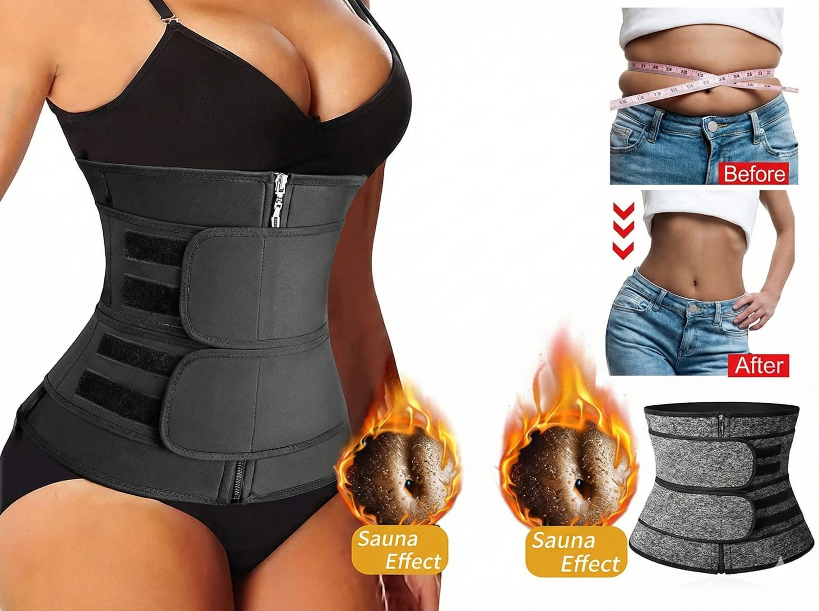 Men’s & Women Slimming Body Shaper Vest Belt – Instant Chest Compression & Belly Fat Control"
