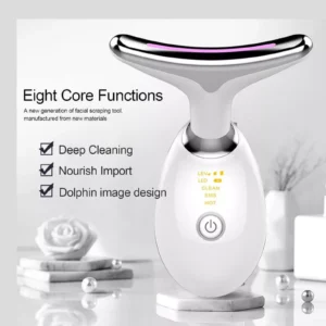ES-1081 Massager Intense Pulsed Light Wrinkles Reducing Instrument - ESX - Anti Ageing & Reduces Puffiness | Face Massager For Fine Line & Wrinkles - Random Color