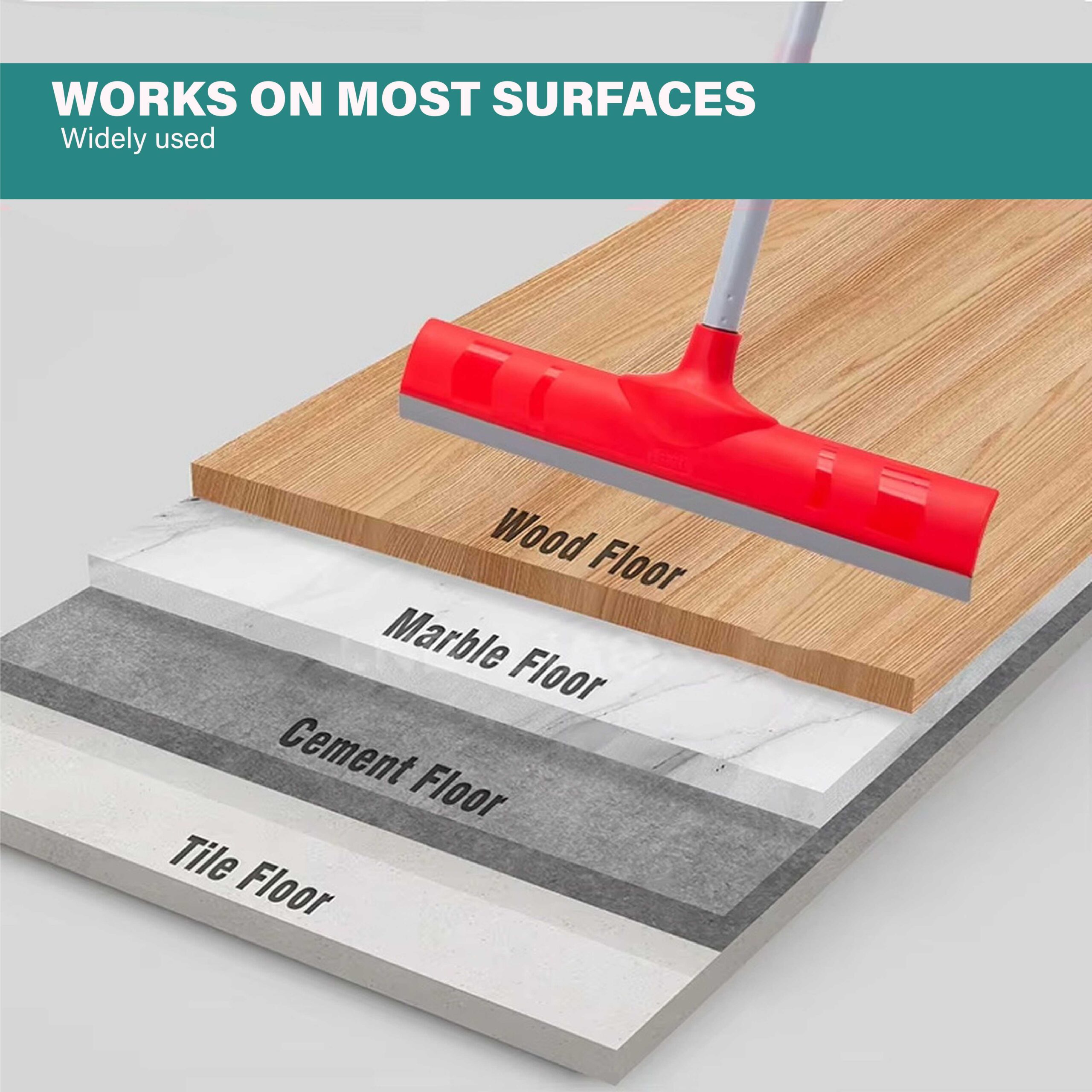 Royal Floor Cleaning Squeegee | Rubber Wiper for Floor And Window - Image 4