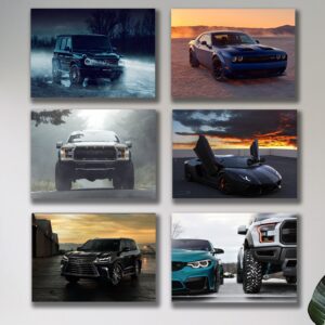 Set of 6 Premium Wall Art Photo Tiles – Modern Home Decor Sets 8x11