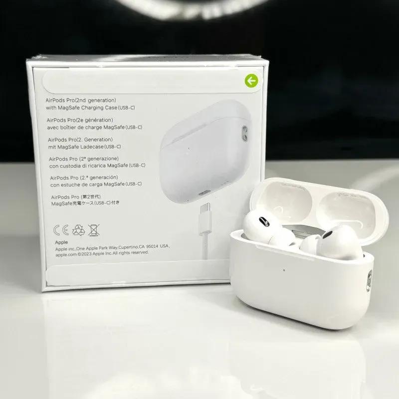 Airpod Pro 2 White Bluetooth 5.3 Noise-Cancelling Earbuds with Charging Case - Image 3