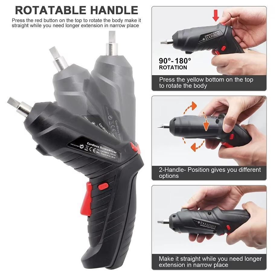 Premium Quality 47-in-1 Rechargeable Electric Screwdriver Set ��� Chrome Vanadium Steel Precision Tool Kit - Image 2