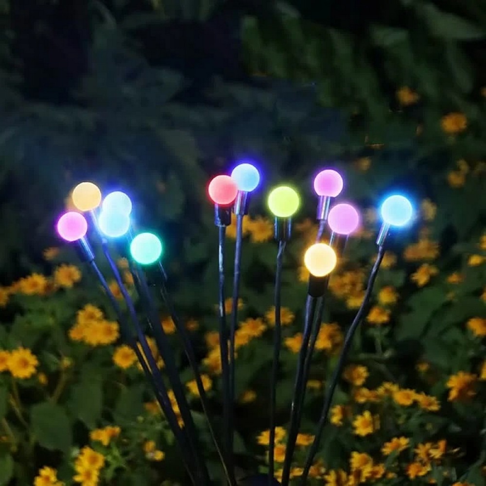 Garden Lights – New Upgraded Solar Powered Firefly Lights, Outdoor Waterproof Vibrant Decorative Lighting for Home & Garden (Warm Light) - Image 2