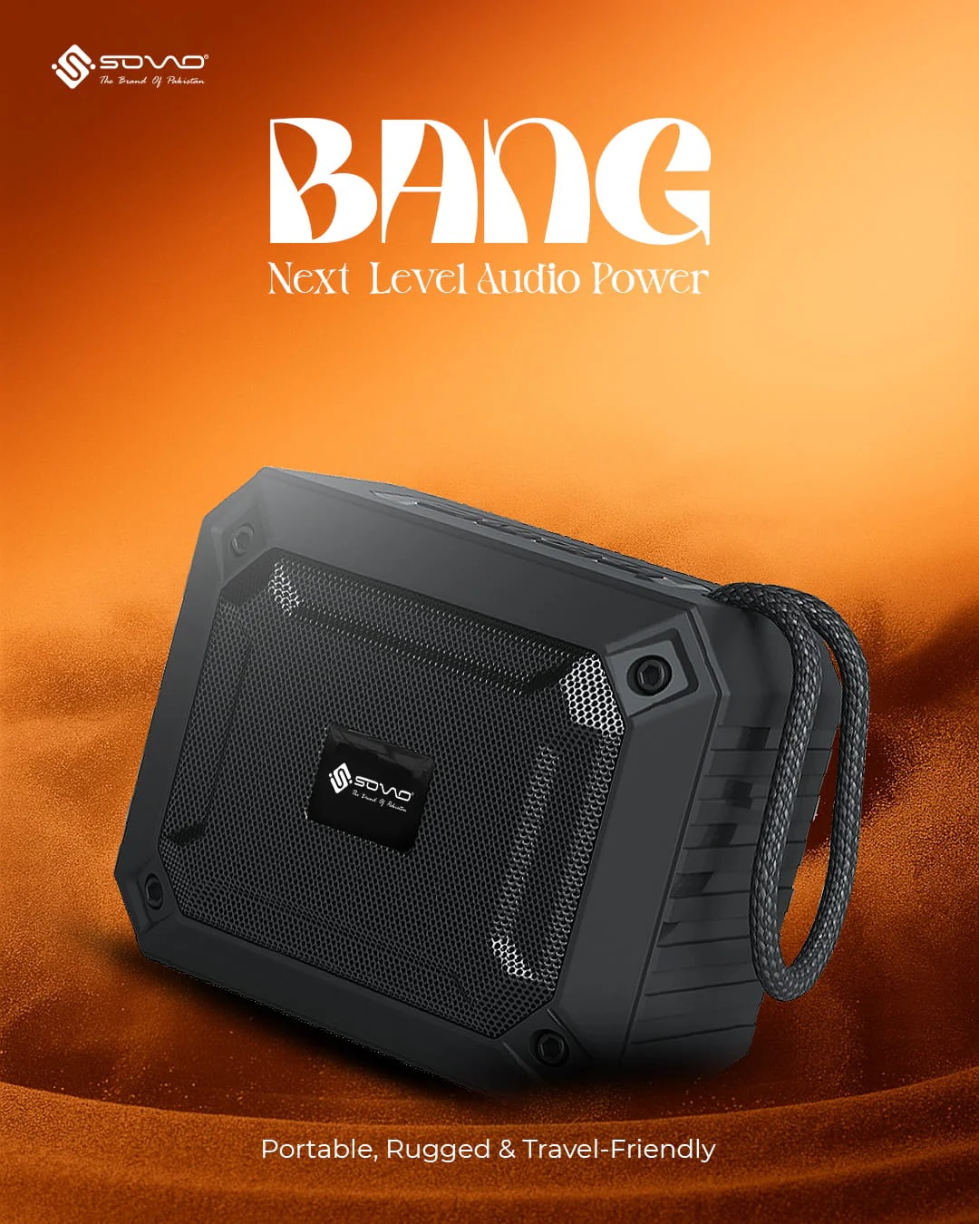 SOVO Bang SBS-506 Bluetooth Speaker – Powerful Bass Wireless Portable Speaker with HD Sound – Built-in Microphone for Hands-Free Calls - Image 2