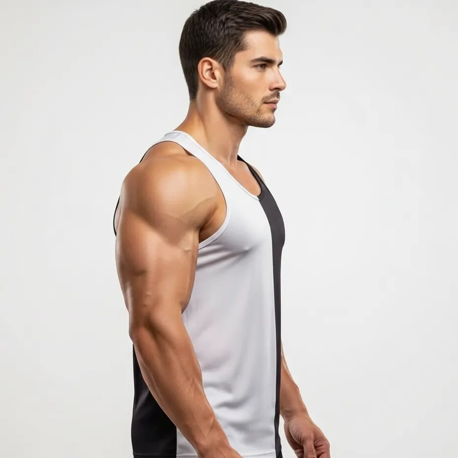 Pack of 2 Men & Boys Summer Gym Tank Top Sando | Dry-Fit Breathable Sleeveless Vest for Gym, Workout, Running & Daily Wear - Image 4