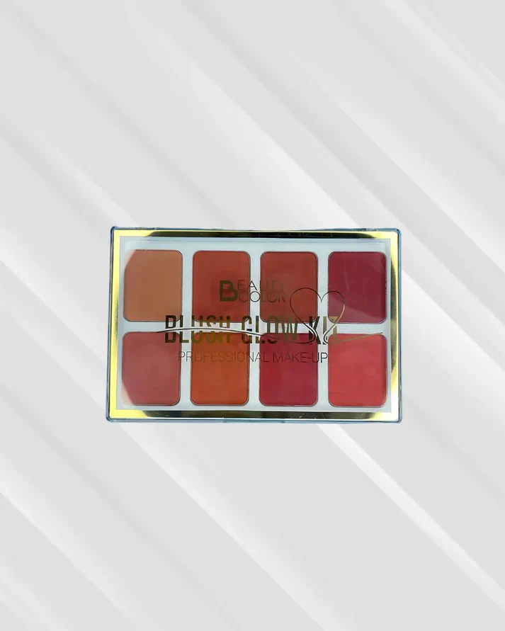 Beauty Color Blush Glow Kit - 8 Vibrant Colours Palette - Image 4