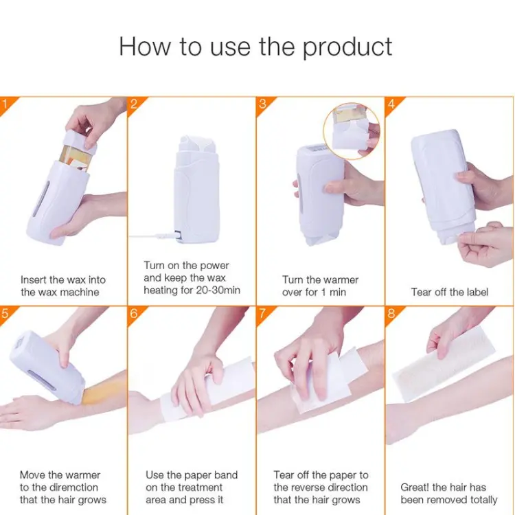 Depilatory Heater Waxing Hot Cartridge Hair Removal Roller Portable Epilator ( without box) - Image 4