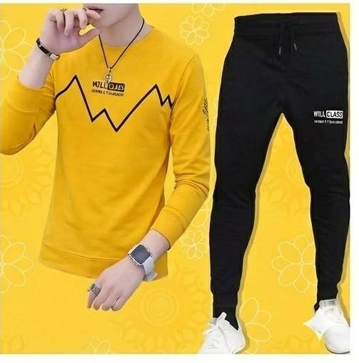 Printed T-Shirt and Trouser Summer Track Suit for Men & Boys – Comfortable Casual Two-Piece Outfit, Soft Breathable Fabric - Image 3
