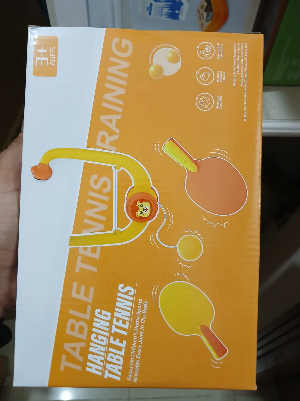 Indoor Hanging Table Tennis Toy Kids Fun Paddle Ball Game For Home And Classroom - Image 5