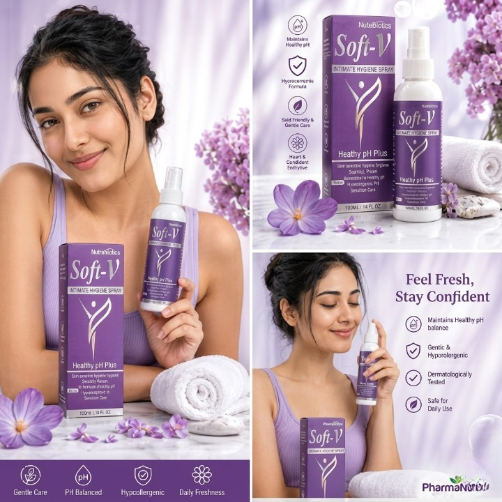 Soft V Intimate Hygiene Spray Healthy PH Plus 100ml Dermatologist Tested Formula 100ml - Image 3