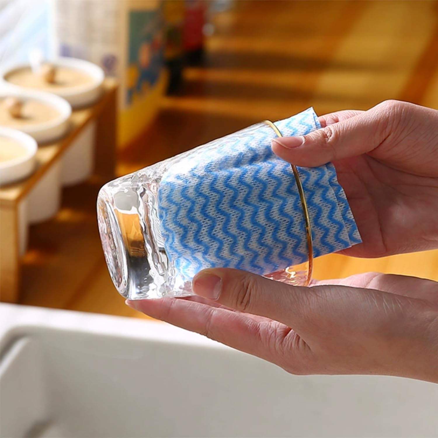 Reusable Kitchen Cleaning Wipes Roll – Washable, Absorbent & Eco-Friendly Multi-Purpose Cleaning Sheets - Image 2