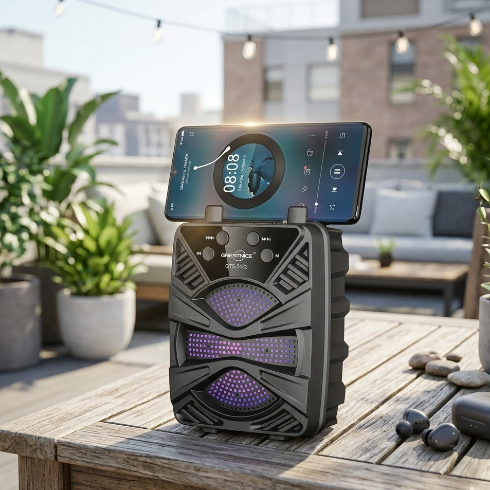 GTS-2422 Portable Bluetooth Speaker | 3 Inch Compact Wireless Speaker | Powerful Sound for Home, Travel & Outdoor - Image 2