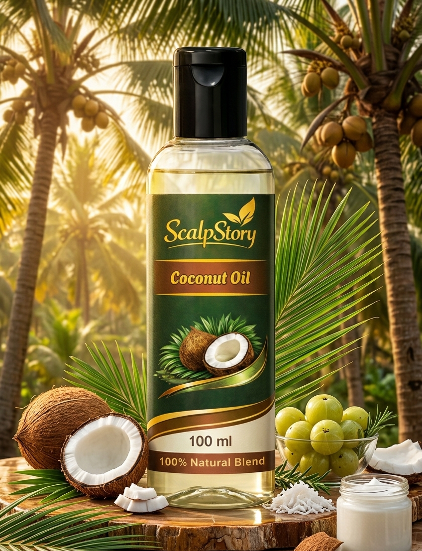 Coconut Hair Oil | Pure Natural Oil | Deep Hair Nourishment | Smooth, Shiny & Healthy Hair | 100ml - Image 3