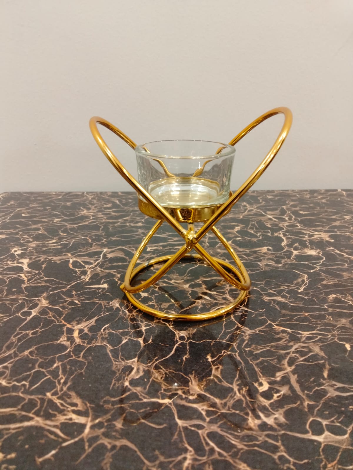 Elegant Black Candle Holder – Decorative Metal Candle Stand for Home & Table Décor Elegant Black Candle Holder – Decorative Metal Candle Stand for Home & Table Décor | Without Candle Size 9x8x11cm - Image 2