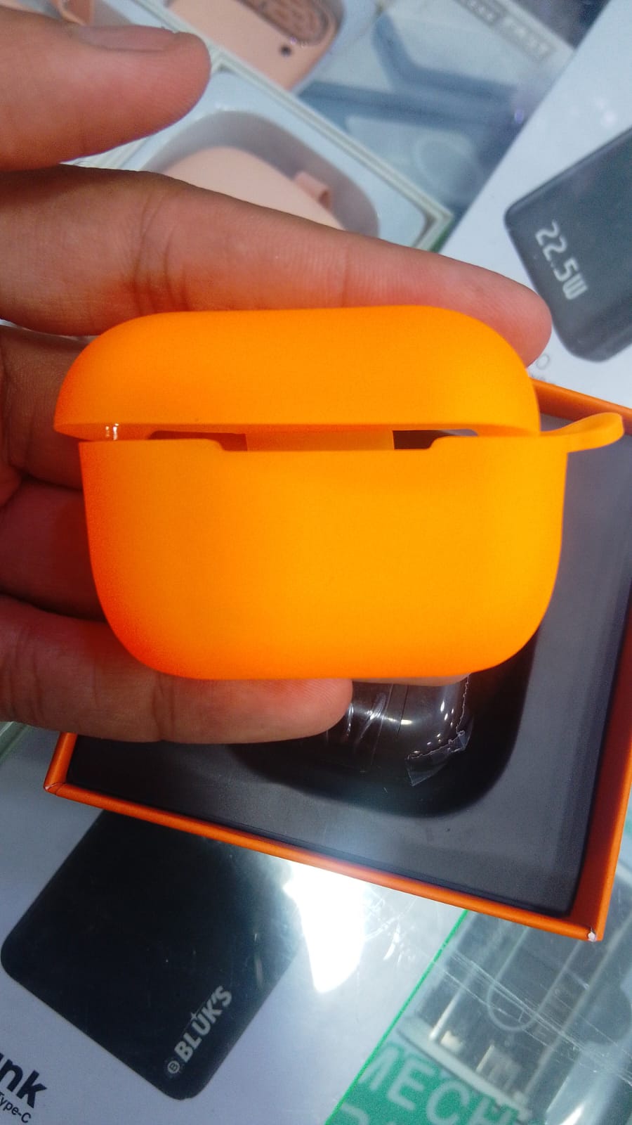 Pro 2 Wireless Earbuds with Orange Protective Silicon Case – True Wireless Bluetooth Earphones - Image 4