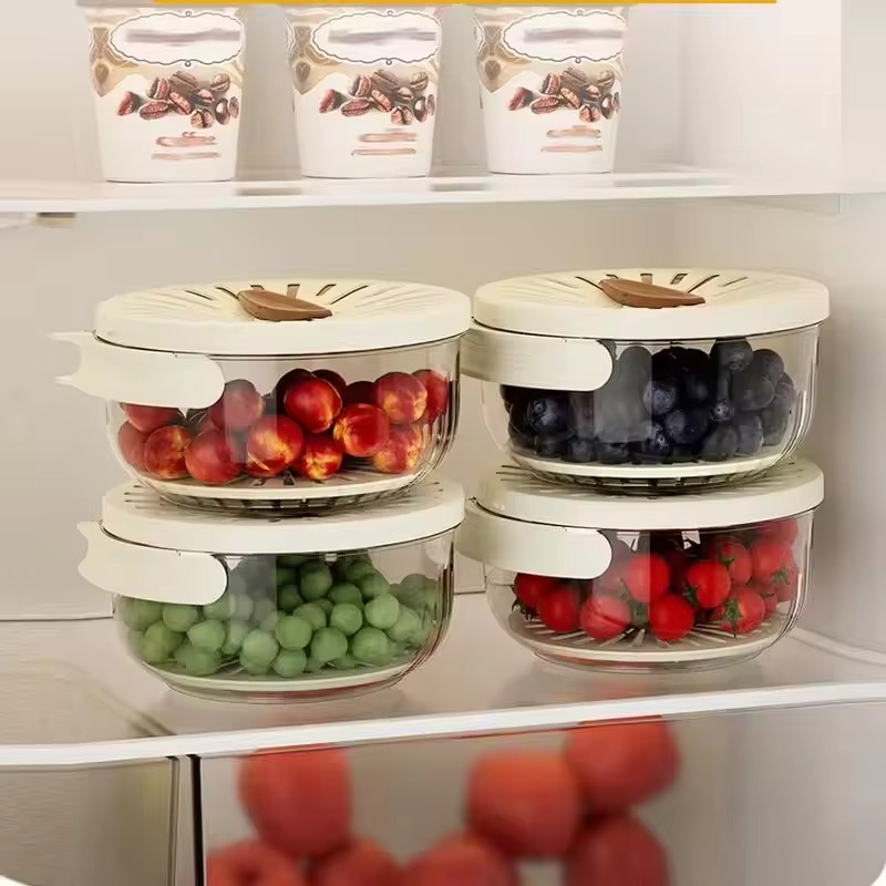 Multi-Functional Vegetable & Fruit Cleaning Basket | Folding Drainage & Storage Box | Fresh-Keeping Kitchen Filter Container - 1 Piece - Image 3