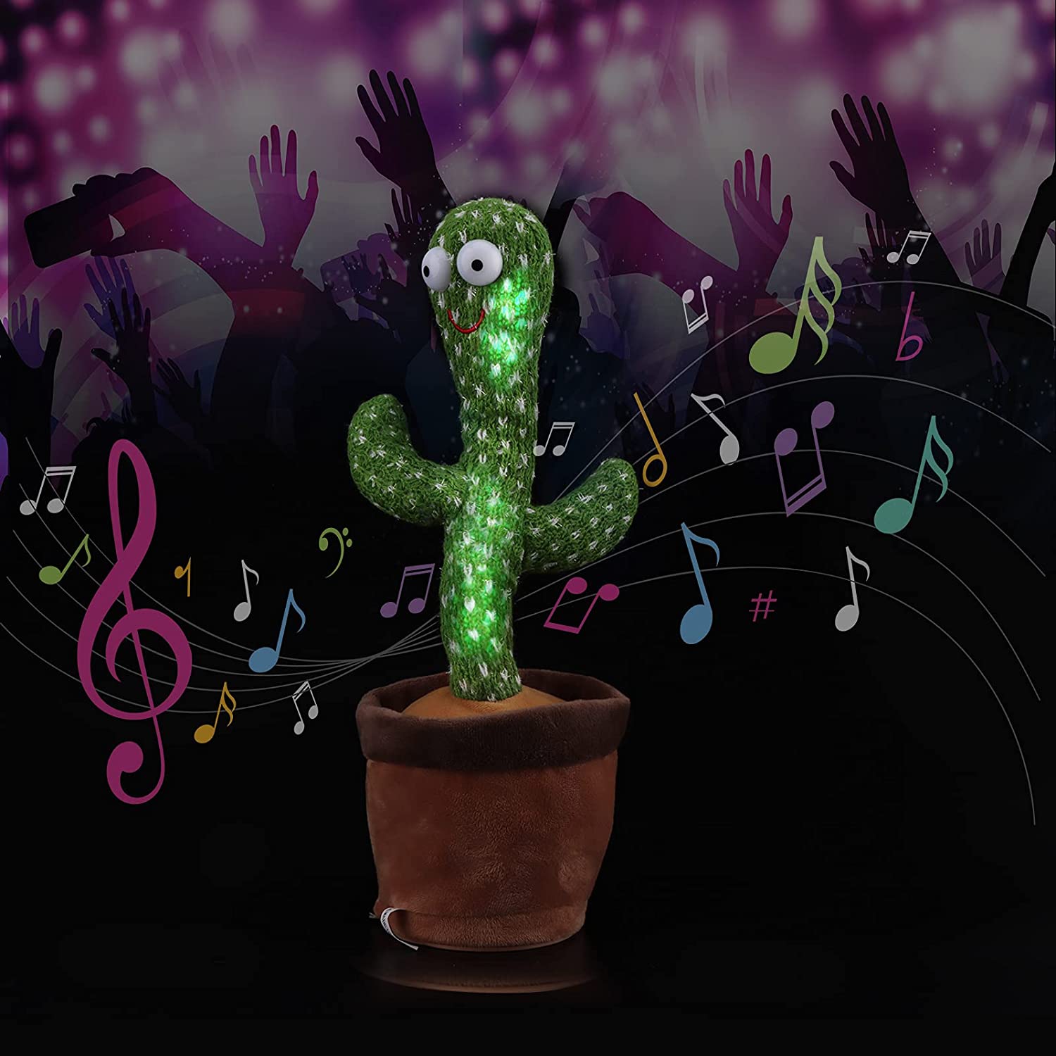 Dancing Cactus Talking Toy Tree Cactus Plush toy With box - Image 3