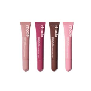 Rhode Peptide Lip Tint Set – Pack of 4 Shades | Hydrating Tinted Lip Balm | Moisturizing Glossy Lip Care Collection