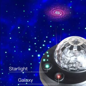 Colorful Starry Sky Galaxy Projector Nightlight Child Bluetooth USB Music Player Star Night Light Romantic Projection Lamp Gifts(with remote )