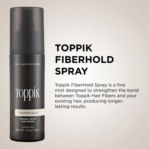 Toppik Hair Fiber Holding Spray, Instant Fuller Looking Hair - 118ml