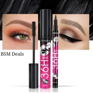4 in 1 Glam Makeup Bundle – Lip Tint, Eyeshadow Palette & 36H Mascara Set