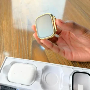I20 Ultra Max Suit (10-in-1 Set) – Premium Smartwatch with 7 Interchangeable Straps & AirPods | Complete Combo for Men & Women (Random Color)