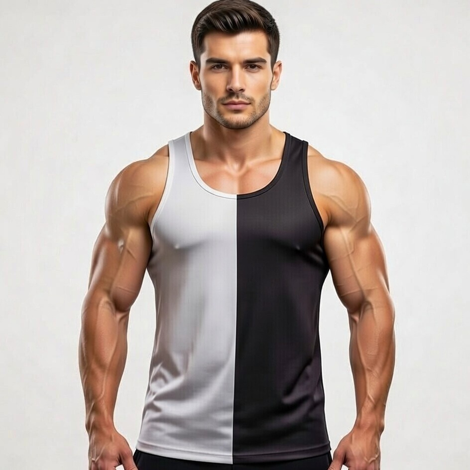 Pack of 2 Men & Boys Summer Gym Tank Top Sando | Dry-Fit Breathable Sleeveless Vest for Gym, Workout, Running & Daily Wear