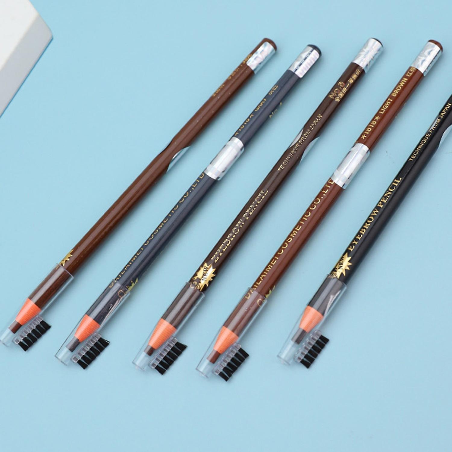 12 Pcs Waterproof Sweat-proof Eyebrow Pencil Non Smudge Long Lasting (Random Color) - Image 2