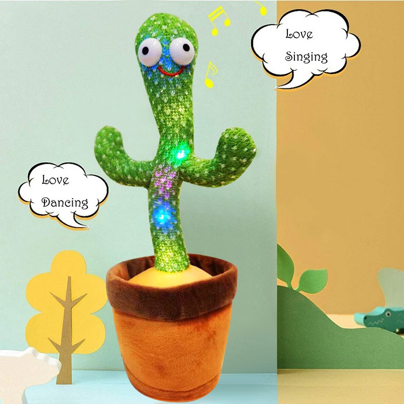 Dancing Cactus Talking Toy Tree Cactus Plush toy With box - Image 2