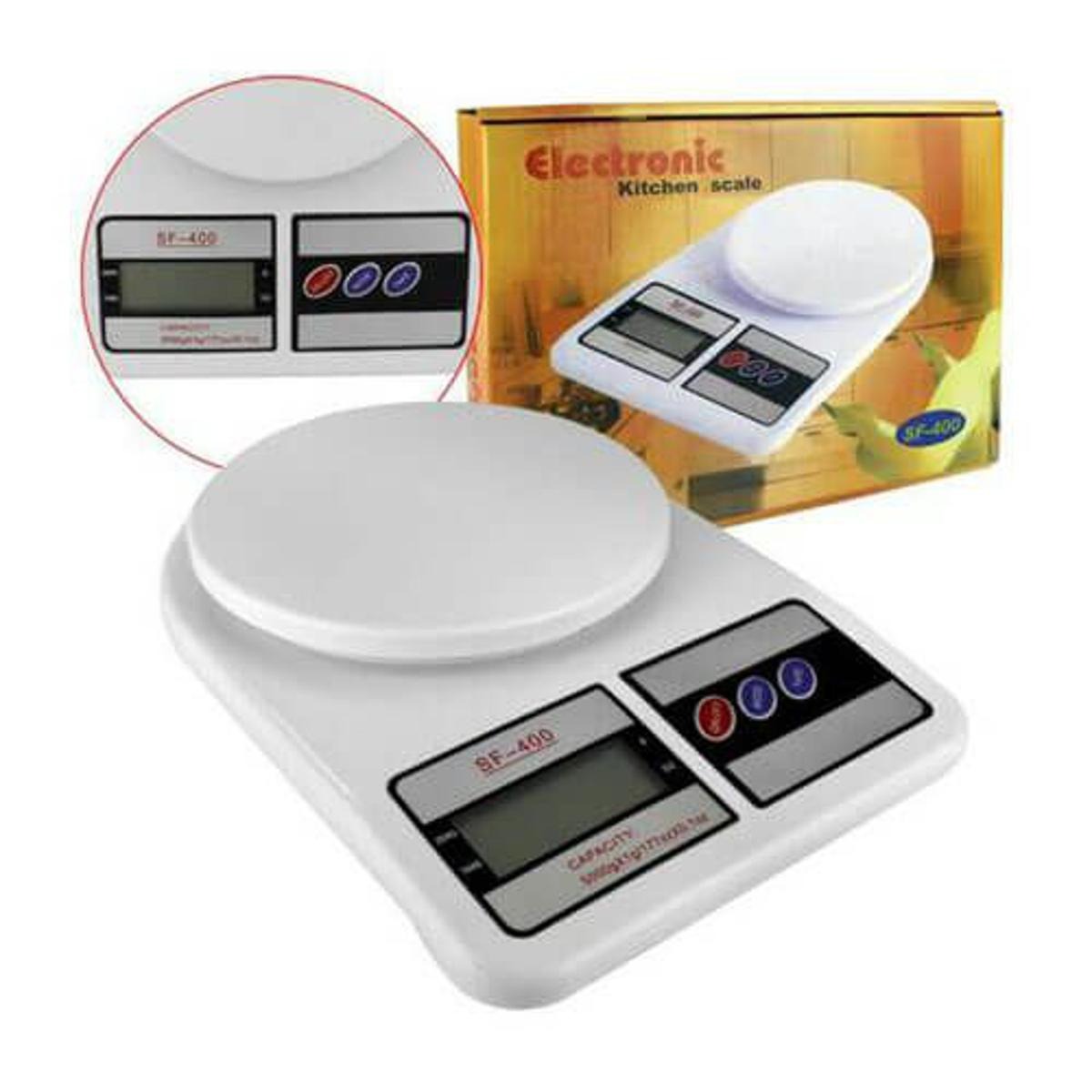 Kitchen Scale SF-400 Digital Electronic Weight Machine with Cell – Food & Grocery Measuring Scale upto 10 KG - Image 3