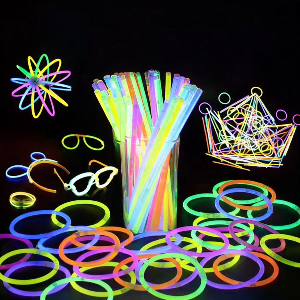 Deno Swim Premium Glow Sticks Party Pack (50pcs in 1 Box) – 8 Hours Long-Lasting Glow - Image 3