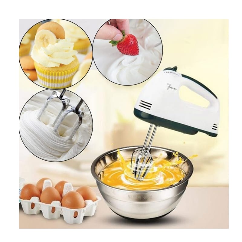 DH-133 Scarlett Multifunctional 7 Speed Mini Mixer Electric Food Blender Scarlett Handheld Mixer Egg Beater Automatic Cream Food Cake Baking Dough Mixer - Image 2