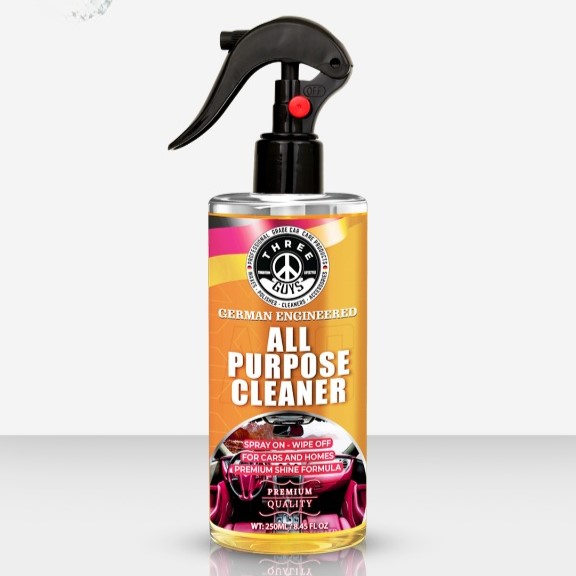 All Purpose Cleaner – APC – Powerful Cleaning for Car & Home – Spray On, Wipe Off! | THREE GUYS (German Engineered) – 250ml - Image 4