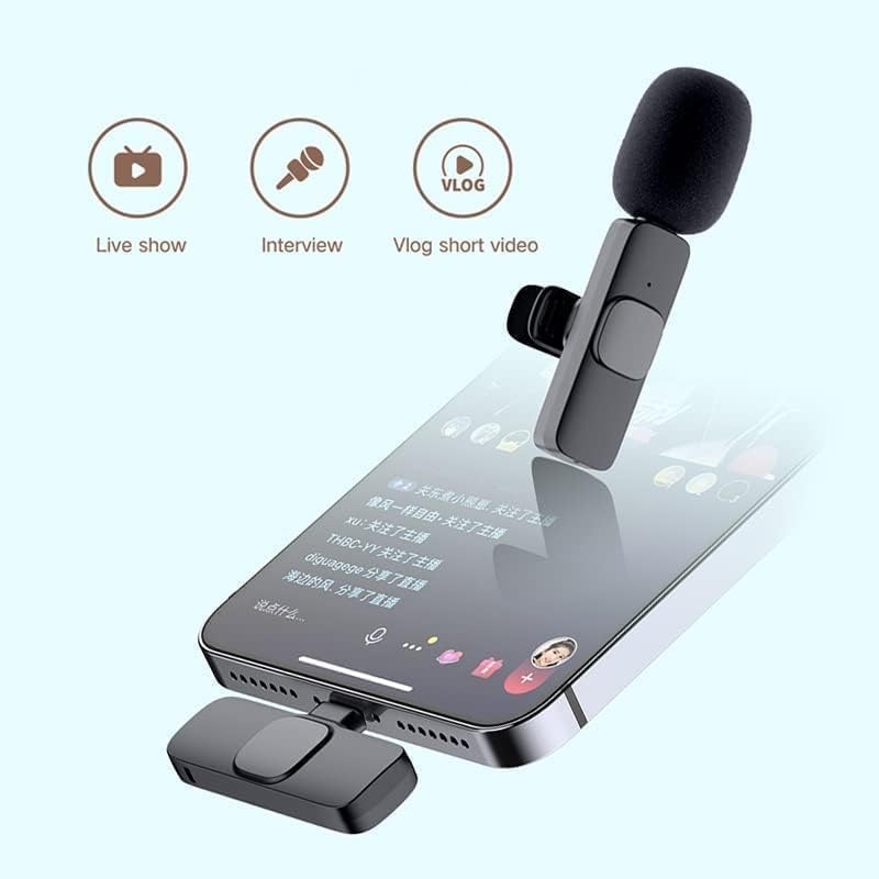 K9 Collar Wireless Microphone iPhone/Android & Type C Supported Wireless Microphone With ( i Phone Connector ) - Image 3