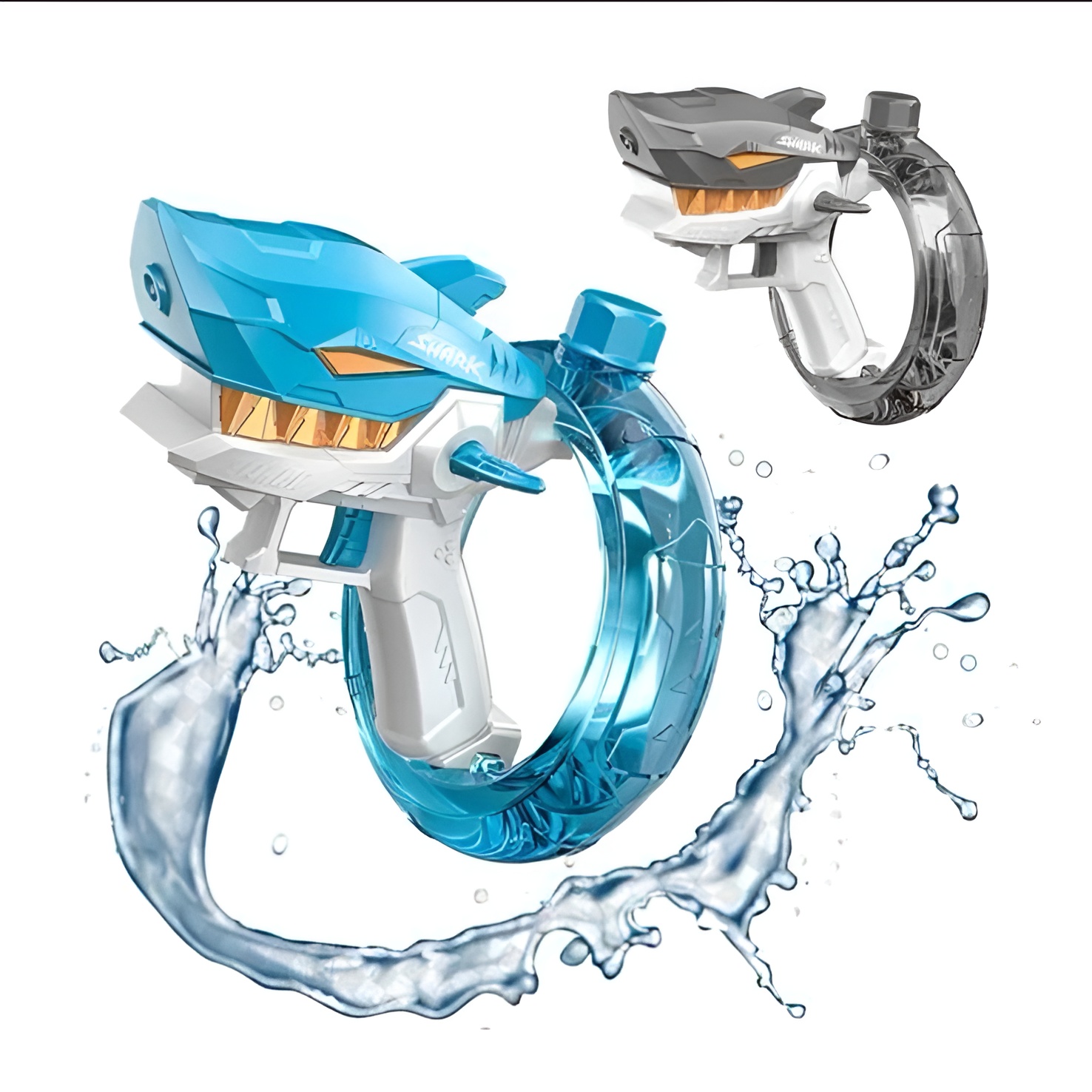 Rechargeable Shark Water Gun – High Pressure Electric Water Blaster Toy For Kids, Long Range Water Shooter, Fun Outdoor Summer Play (Random Color) - Image 3