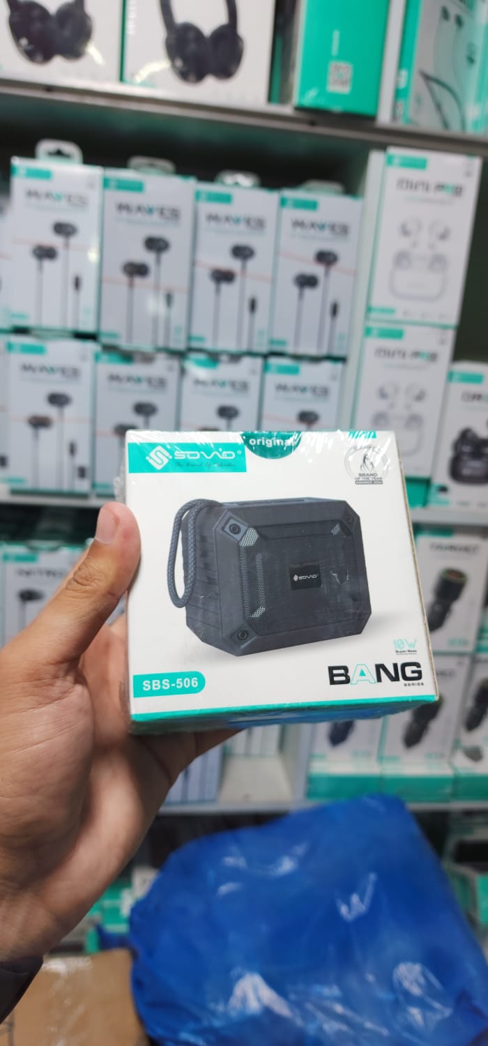 SOVO Bang SBS-506 Bluetooth Speaker – Powerful Bass Wireless Portable Speaker with HD Sound – Built-in Microphone for Hands-Free Calls - Image 4