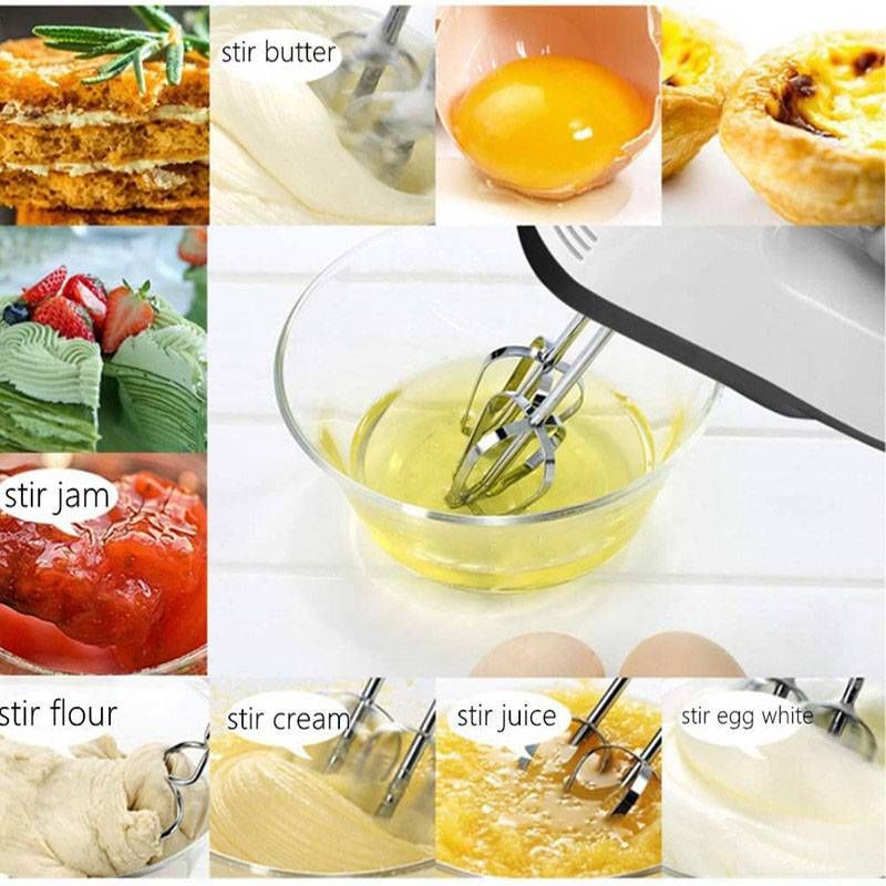 DH-133 Scarlett Multifunctional 7 Speed Mini Mixer Electric Food Blender Scarlett Handheld Mixer Egg Beater Automatic Cream Food Cake Baking Dough Mixer - Image 5