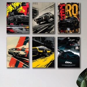 Set of 6 Premium Wall Art Photo Tiles – Modern Home Decor Sets